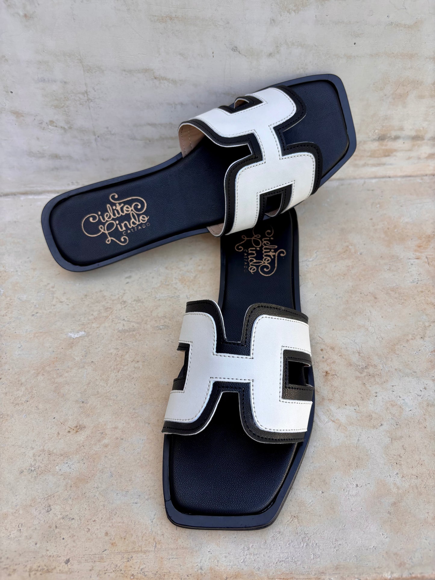 Sandalia H Doble Negro