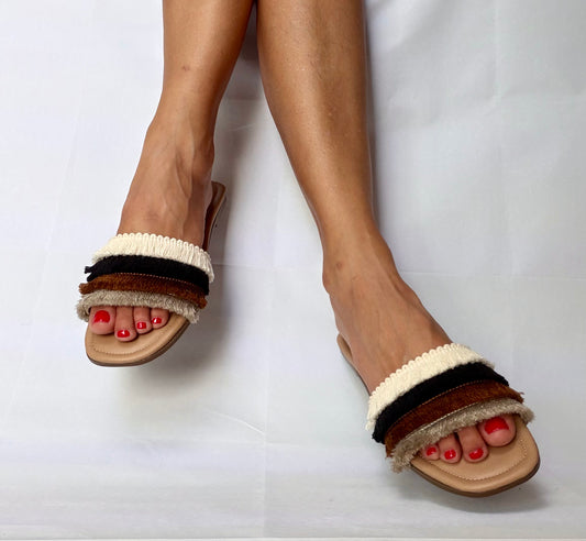 Sandalias Flecos Multicolor